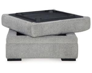 Silla giratoria extragrande y otomana Casselbury