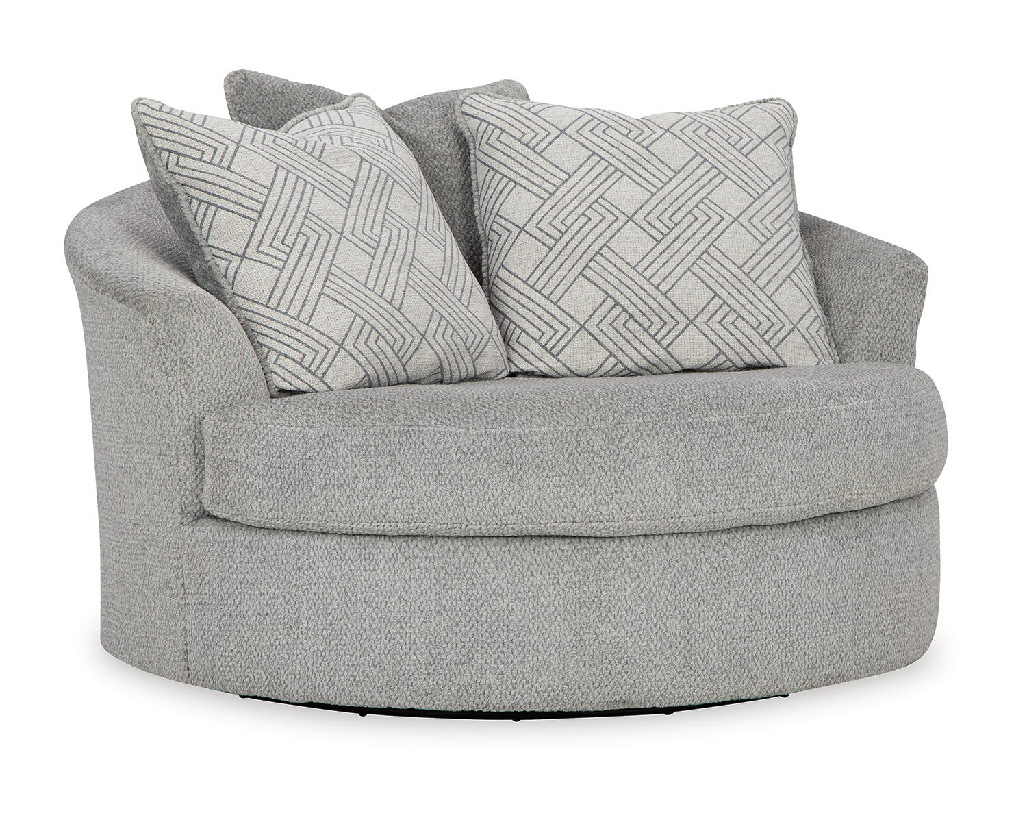 Casselbury Oversized Swivel Chair and Ottoman
