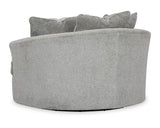 Silla giratoria extragrande y otomana Casselbury