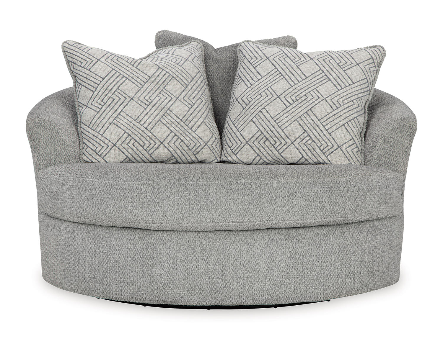 Casselbury Oversized Swivel Chair and Ottoman