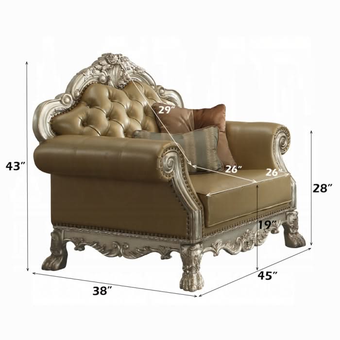 Silla Dresden con 2 almohadas