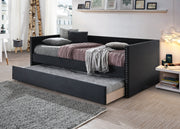 5321BK-SET SADIE BLACK VELVET DAYBED