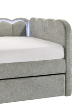 5328LG-SET MELODY DAYBED - LIGHT GREY
