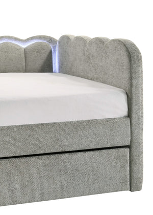 5328LG-SET MELODY DAYBED - LIGHT GREY