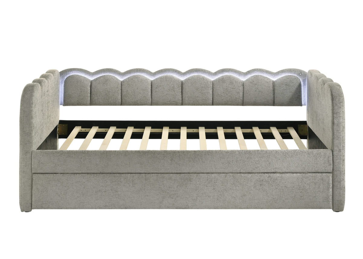 MELODY DAYBED ARM+SLATS-LIGHT GREY