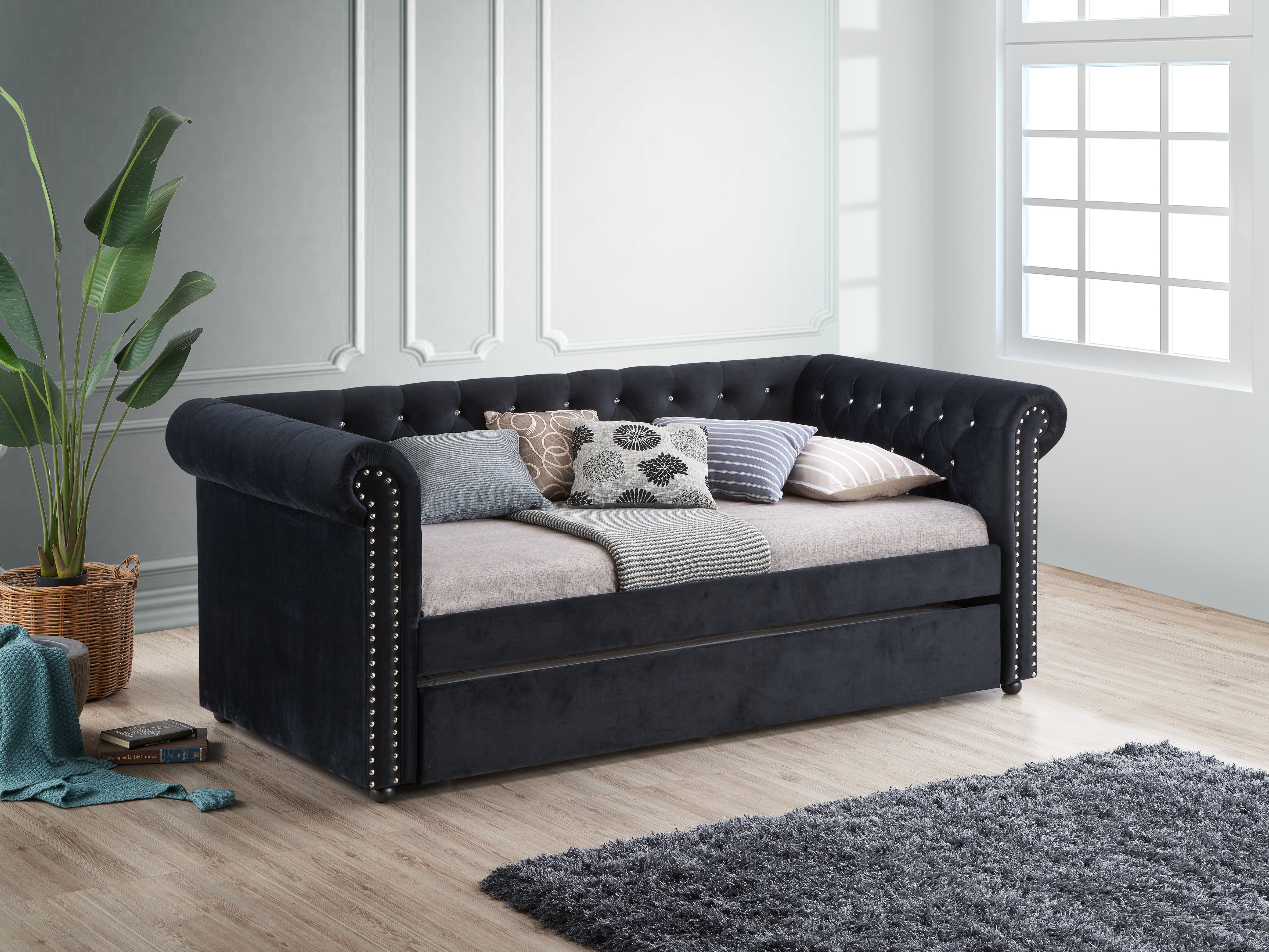 5332BK-SET ELLIE BLACK DAYBED