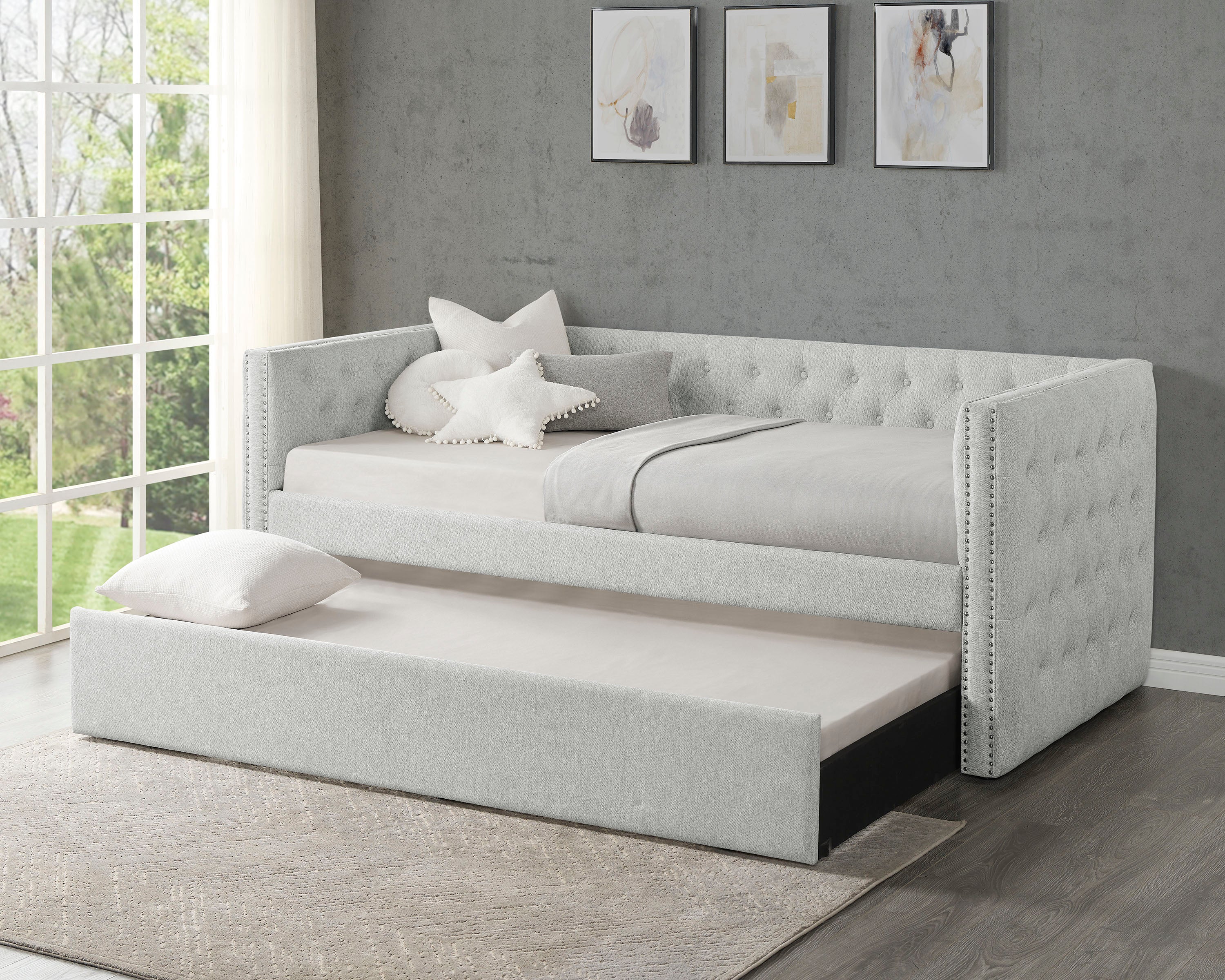 5335DV-SET TRINA DAYBED - DOVE GRAY