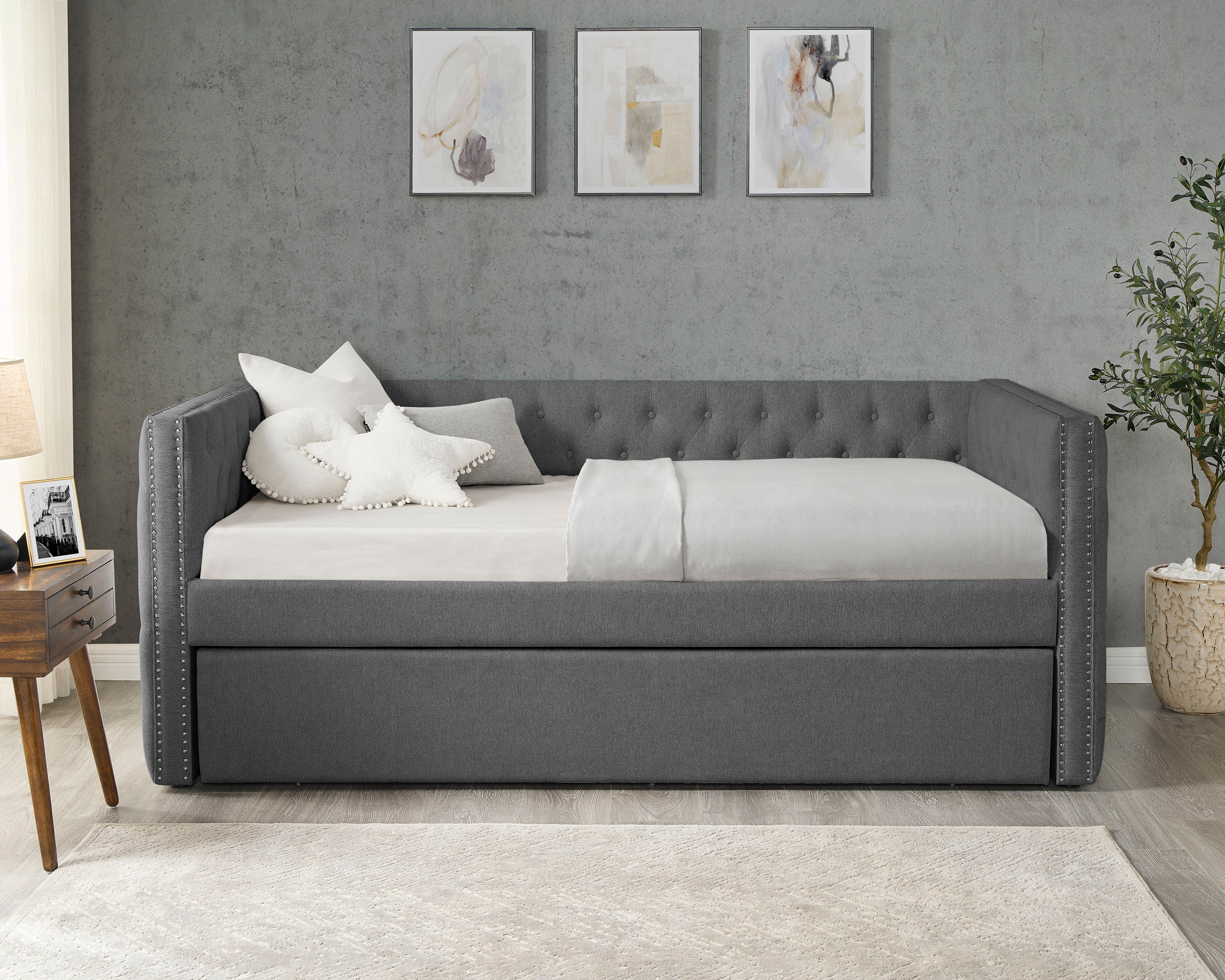5335GG-SET TRINA DAYBED-GUNMETAL