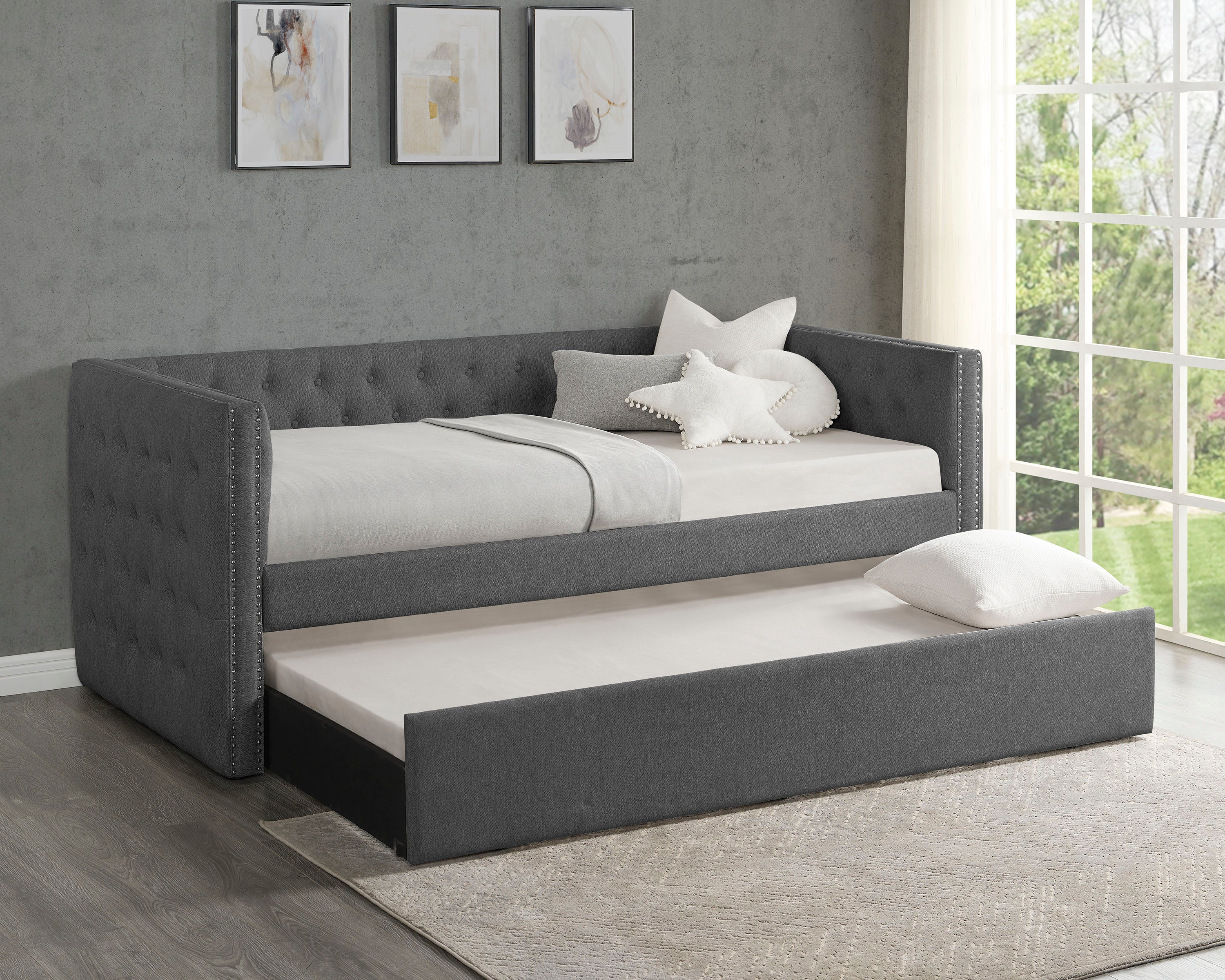5335GG-SET TRINA DAYBED-GUNMETAL