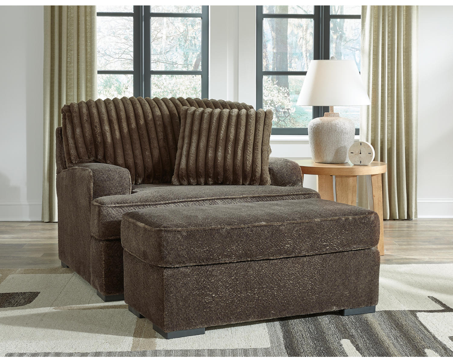Aylesworth Oversized Chair and Ottoman