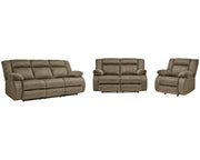 Burkner Power Reclining Sofa and Loveseat with Power Recliner