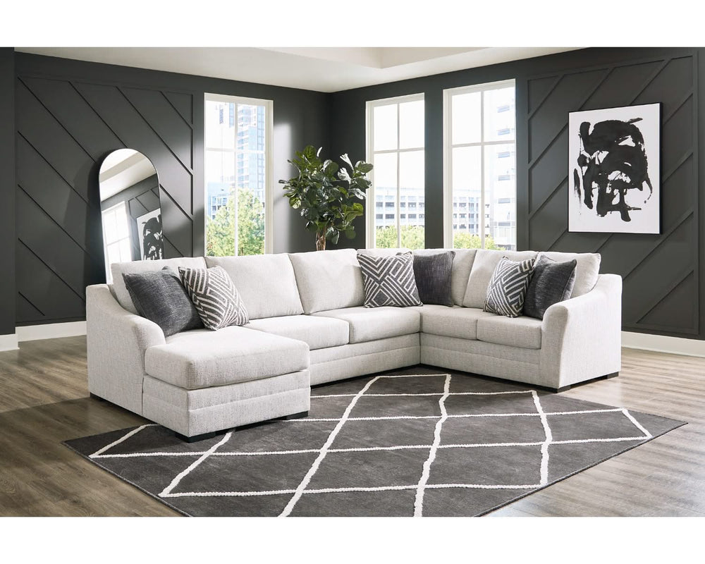 Seccional Koralynn de 3 piezas con chaise longue