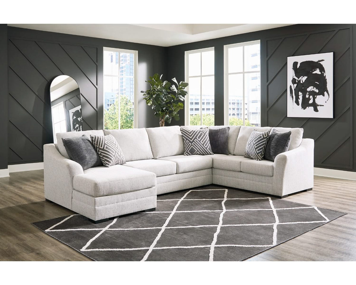Seccional Koralynn de 3 piezas con chaise longue