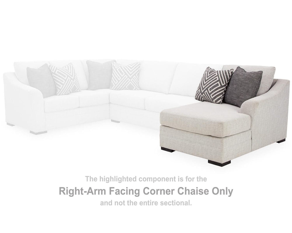 Chaise longue esquinera con brazo derecho Koralynn