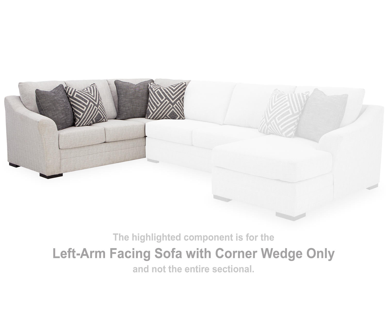 Koralynn Left-Arm Facing Sofa with Corner Wedge