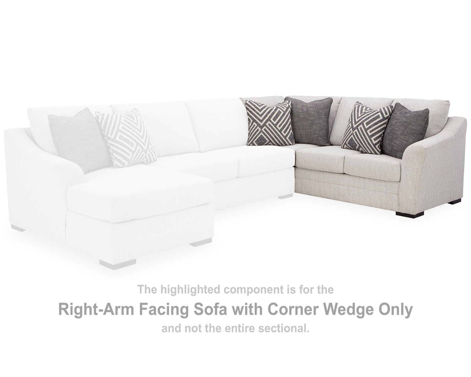 Koralynn Right-Arm Facing Sofa with Corner Wedge
