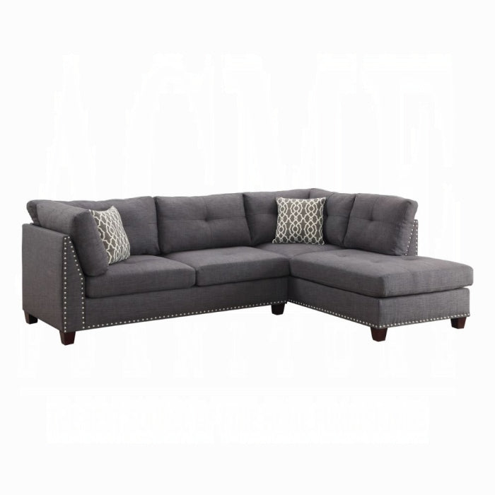 Laurissa Sectional Sofa & Ottoman W/2 Pillows