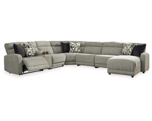 Colleyville - Seccional reclinable eléctrico de 7 piezas con chaise longue