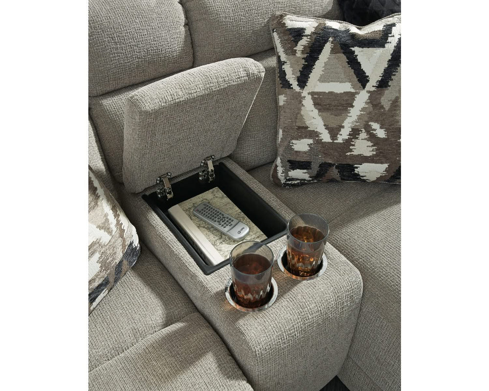 Colleyville - Seccional reclinable eléctrico de 7 piezas con chaise longue