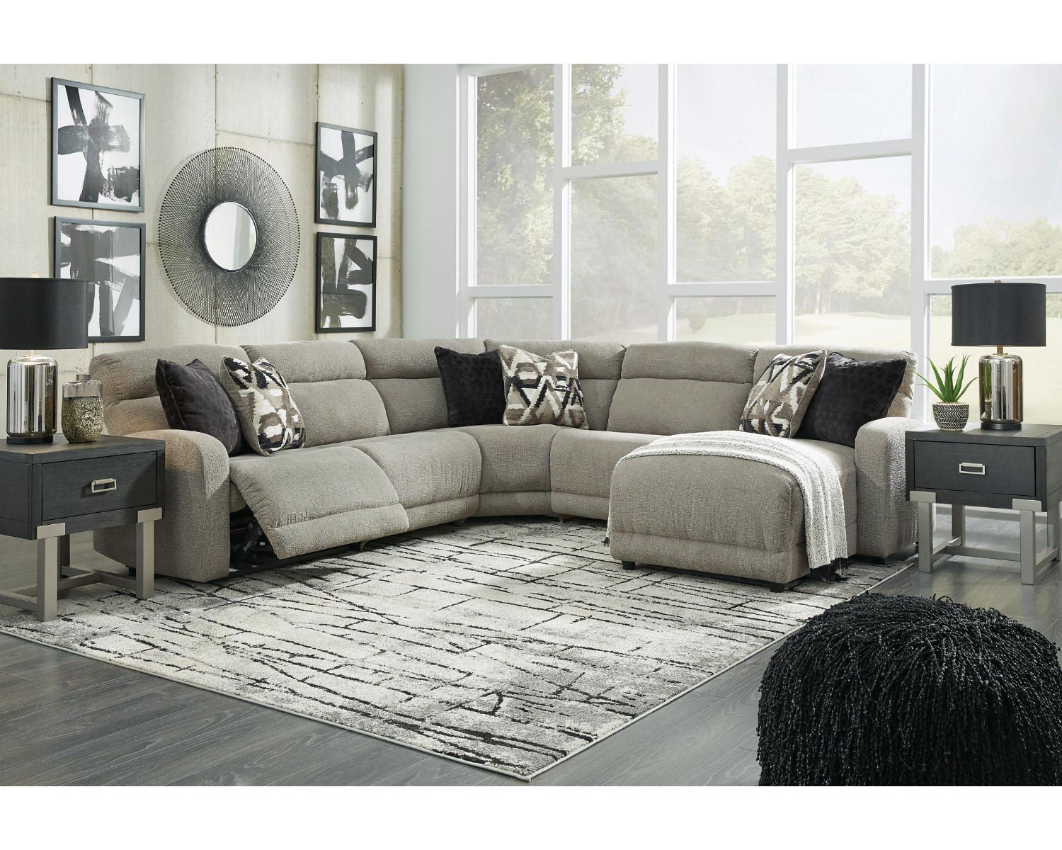 Colleyville 5-Piece Power Reclining Sectional with Chaise