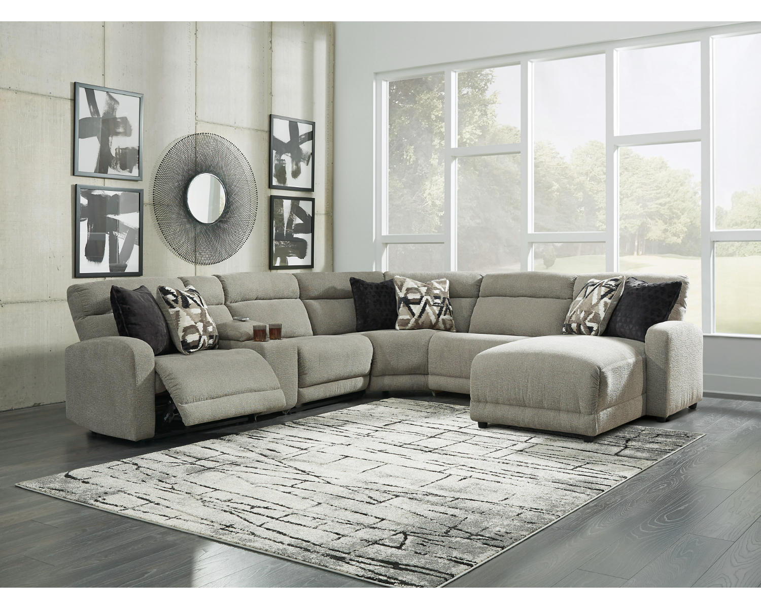 Colleyville 6-Piece Power Reclining Sectional with Chaise
