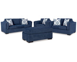 Sofá Evansley, loveseat, sillón extragrande y otomana