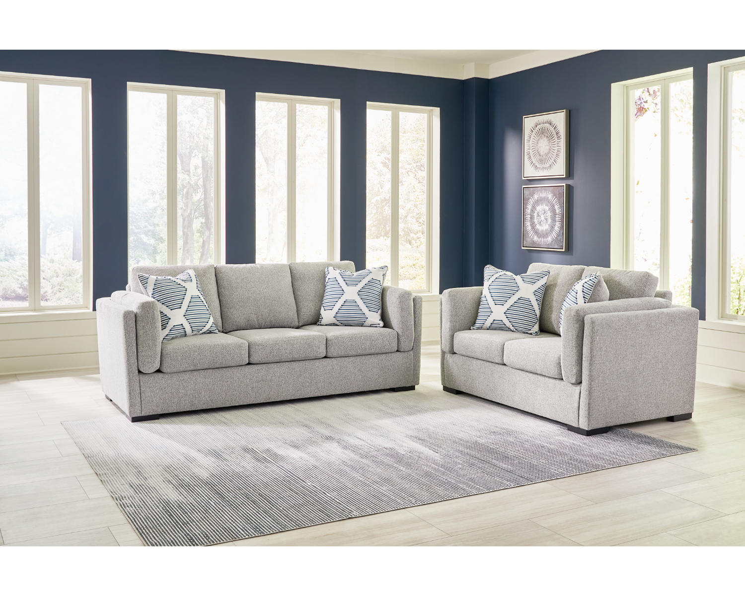 Evansley Sofa and Loveseat