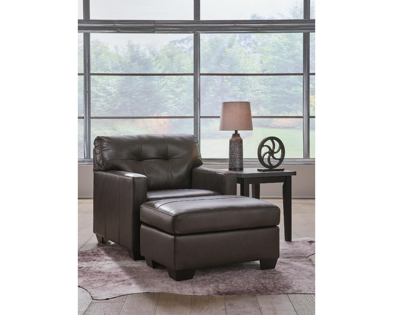 Belziani Oversized Chair and Ottoman