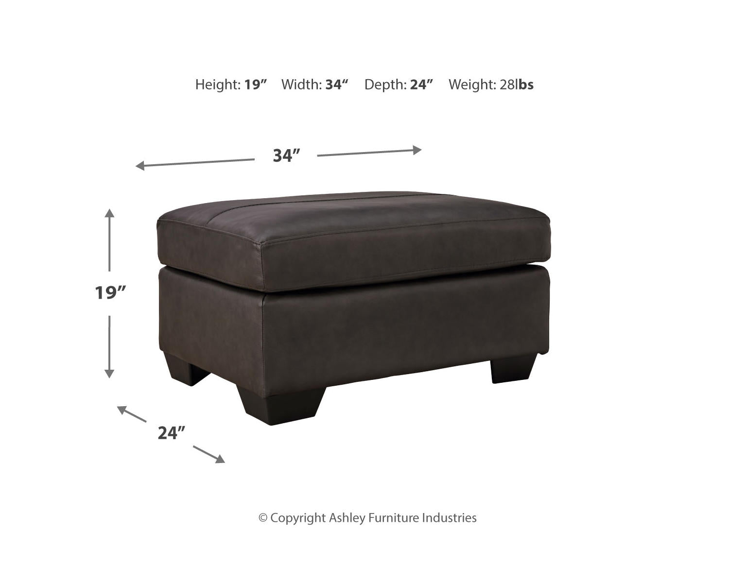 Belziani Oversized Chair and Ottoman