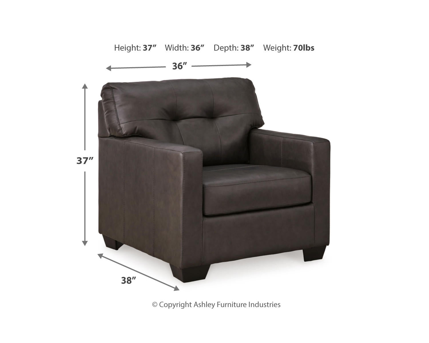 Belziani Oversized Chair and Ottoman