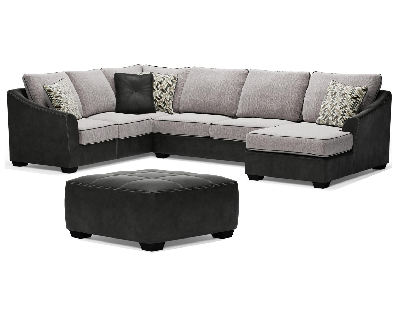 Bilgray 3-Piece Sectional with Ottoman