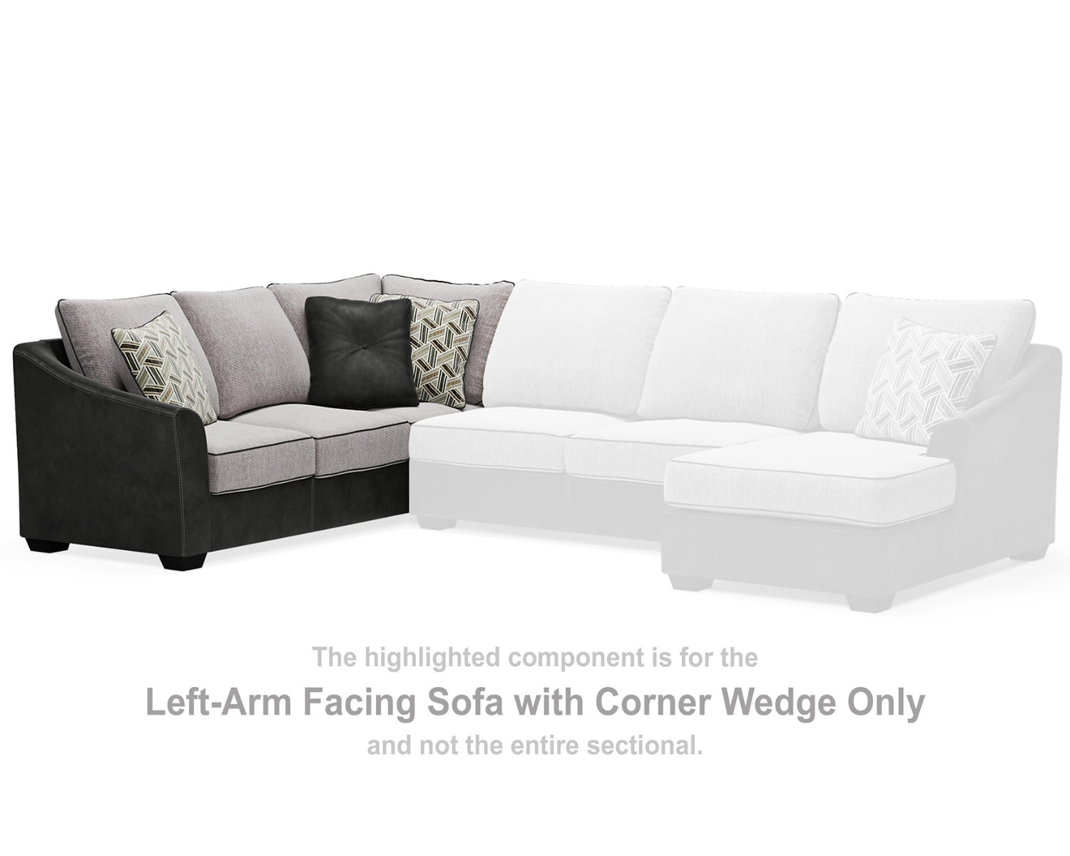 Bilgray Left-Arm Facing Sofa with Corner Wedge