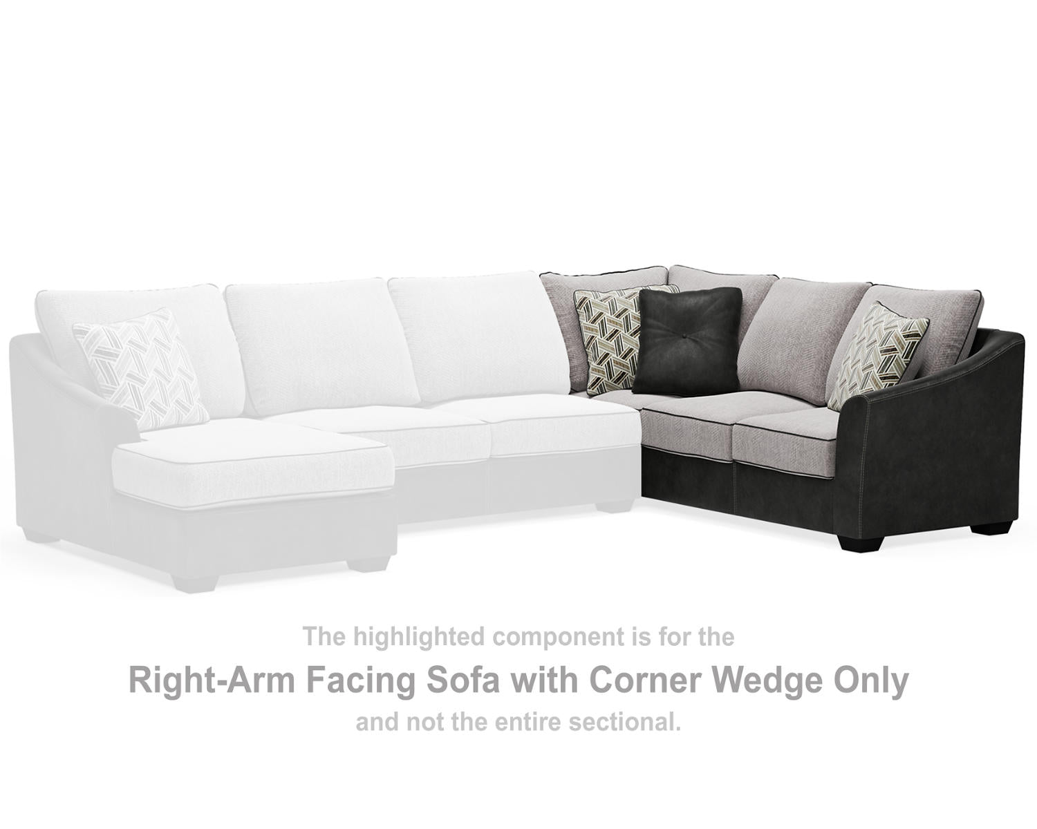Bilgray Right-Arm Facing Sofa with Corner Wedge