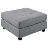 Sofá modular seccional tapizado Claude de 7 piezas en color paloma