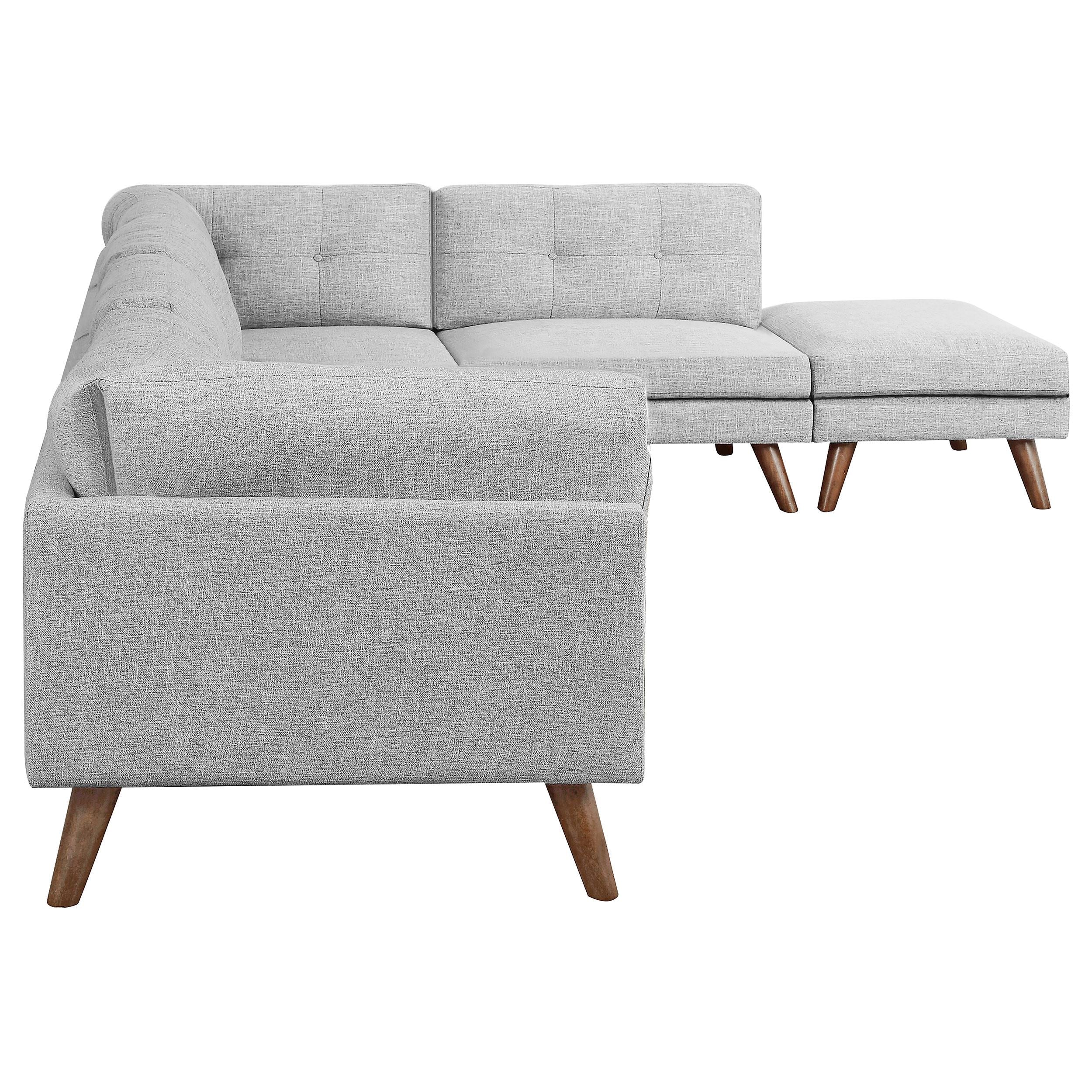 Churchill 6-piece Upholstered Modular Sectional Sofa Grey