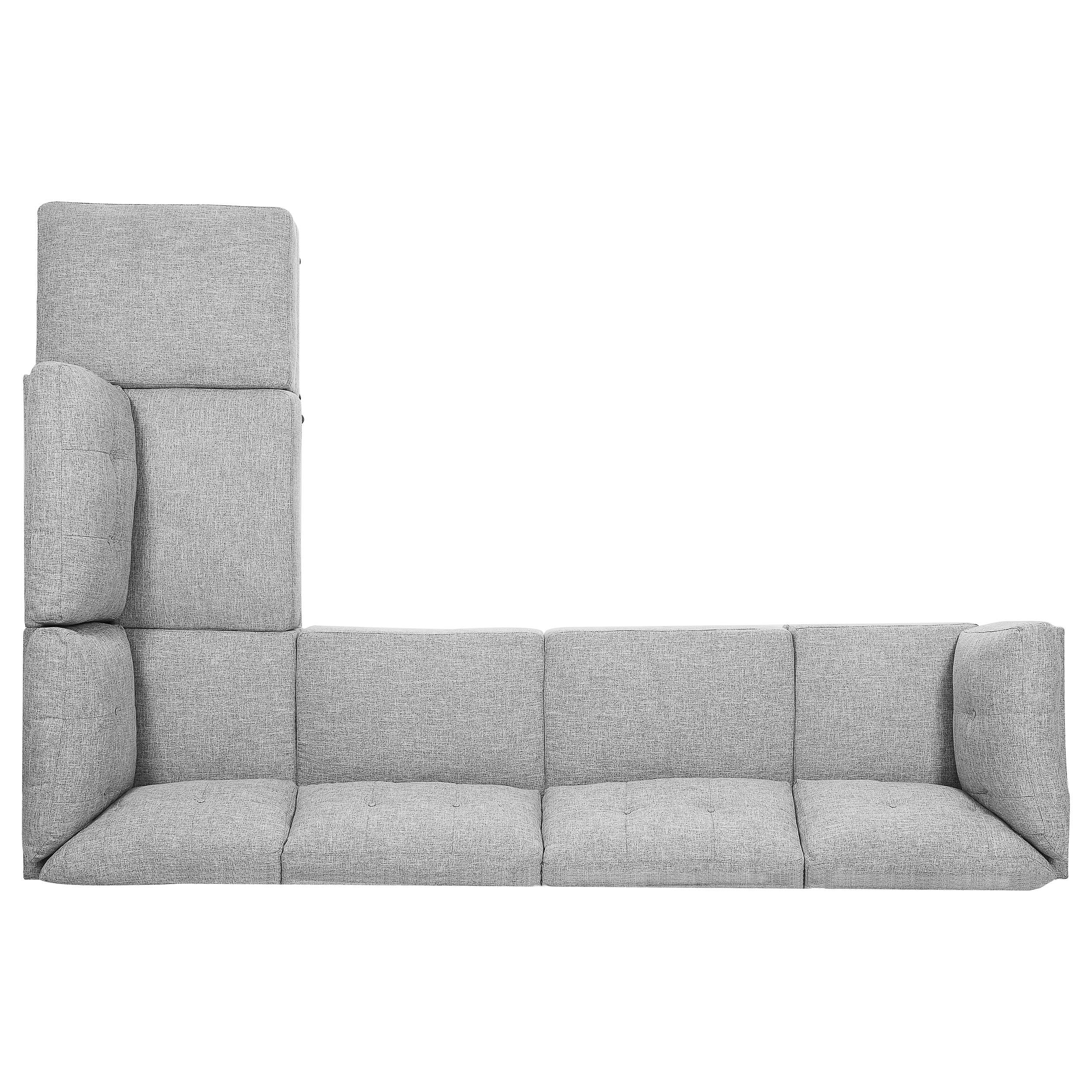 Churchill 6-piece Upholstered Modular Sectional Sofa Grey