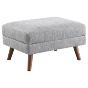 Churchill Rectangular Upholstered Ottoman Grey