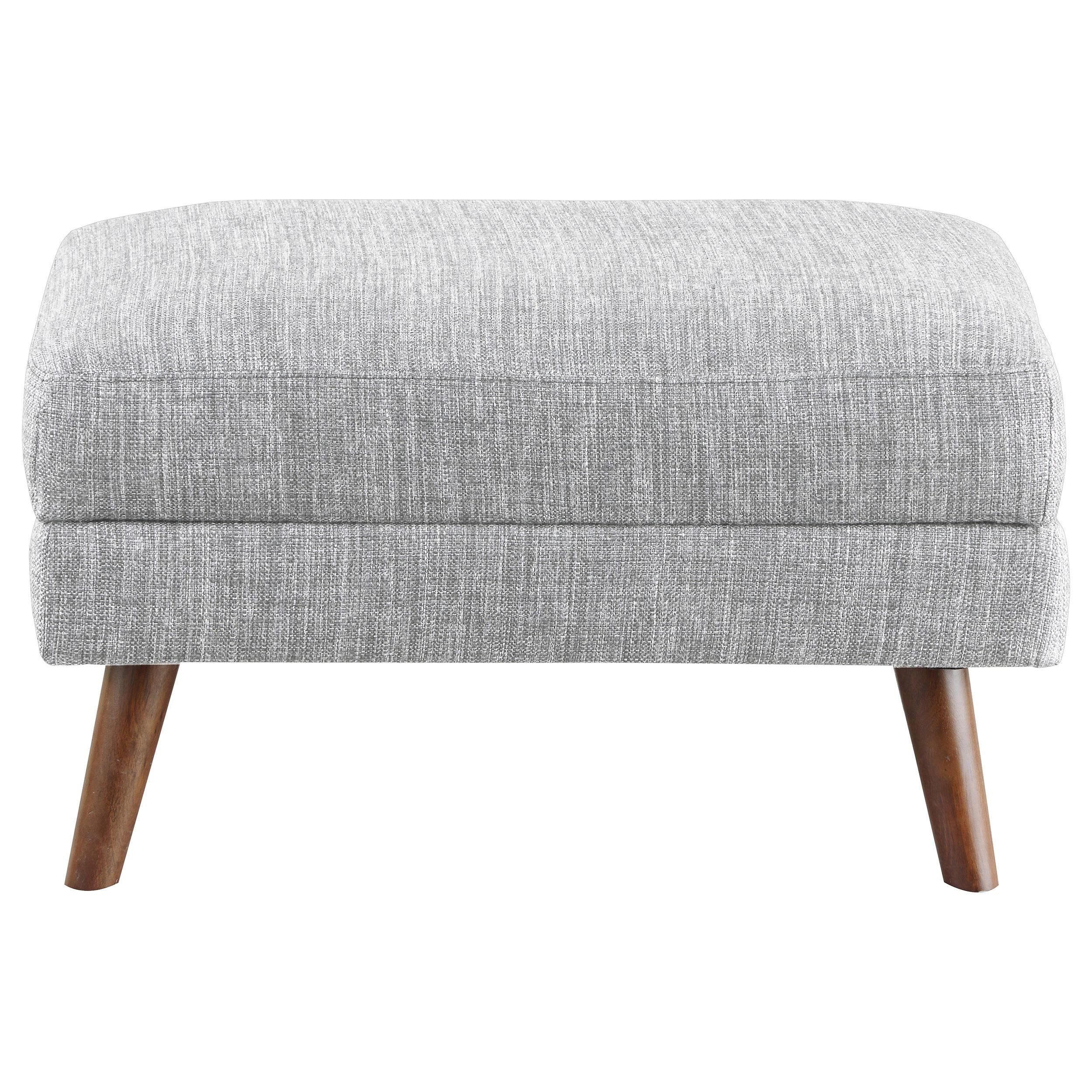 Churchill Rectangular Upholstered Ottoman Grey