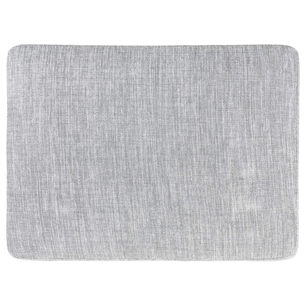 Otomana rectangular tapizada Churchill gris