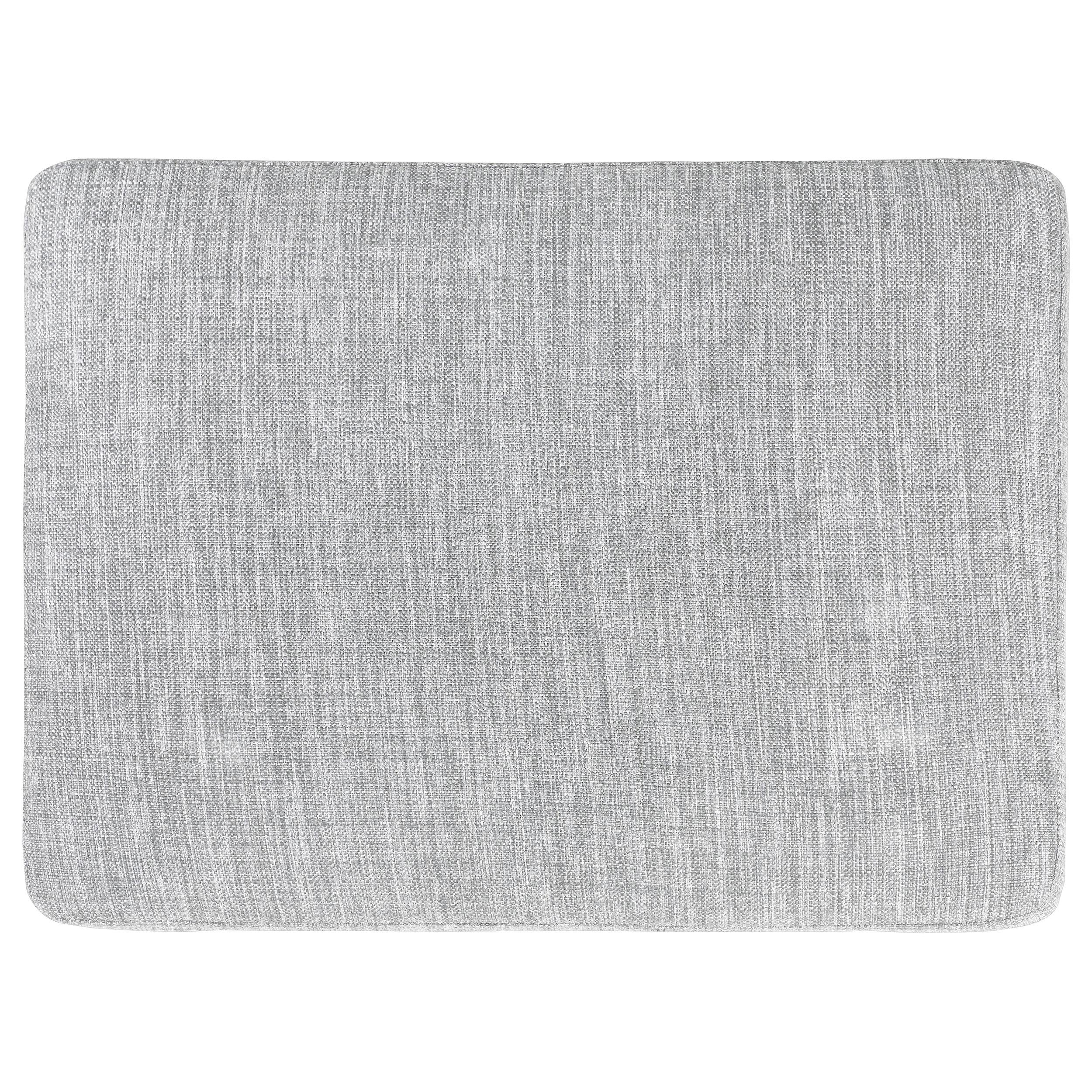 Churchill Rectangular Upholstered Ottoman Grey