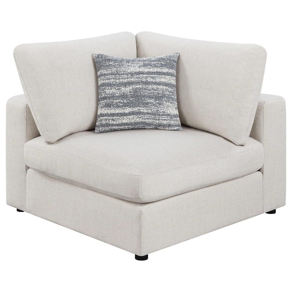 Sofá modular seccional tapizado Serene de 5 piezas en beige