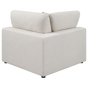 Sofá modular seccional tapizado Serene de 5 piezas en beige