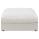 Otomana cuadrada tapizada Serene Beige
