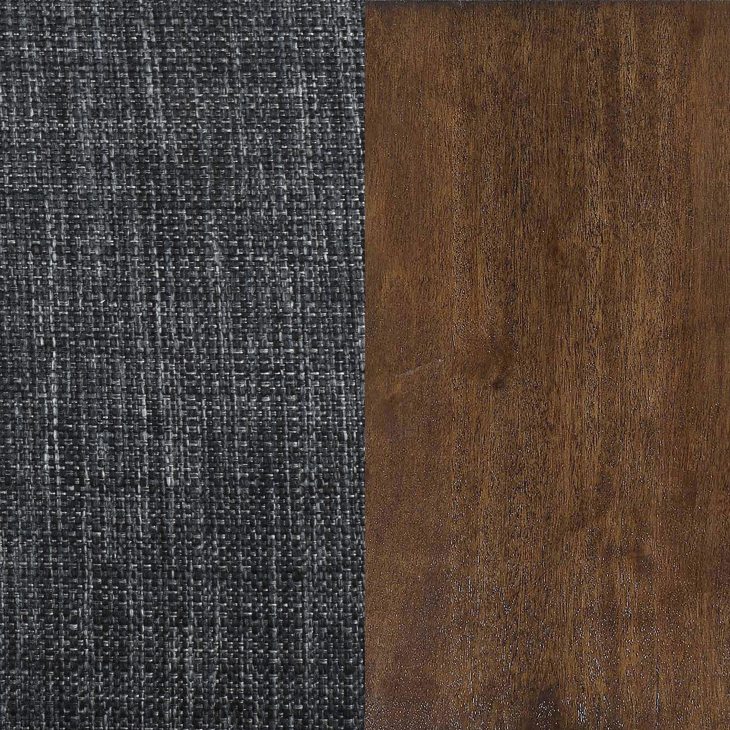 Churchill Upholstered Tufted Armless Chair Dark Grey