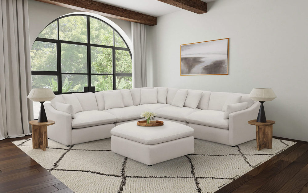 Hobson Upholstered Corner Ivory