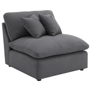 Hobson 5-piece Upholstered Modular Sectional Sofa Charcoal