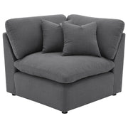 Hobson Upholstered Corner Charcoal