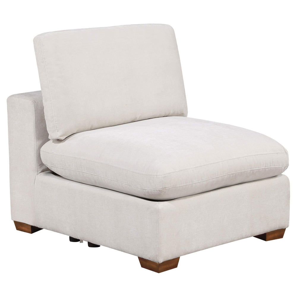 Sofá modular seccional tapizado Lakeview de 5 piezas color marfil