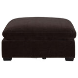 Lakeview Rectangular Upholstered Ottoman Dark Chocolate