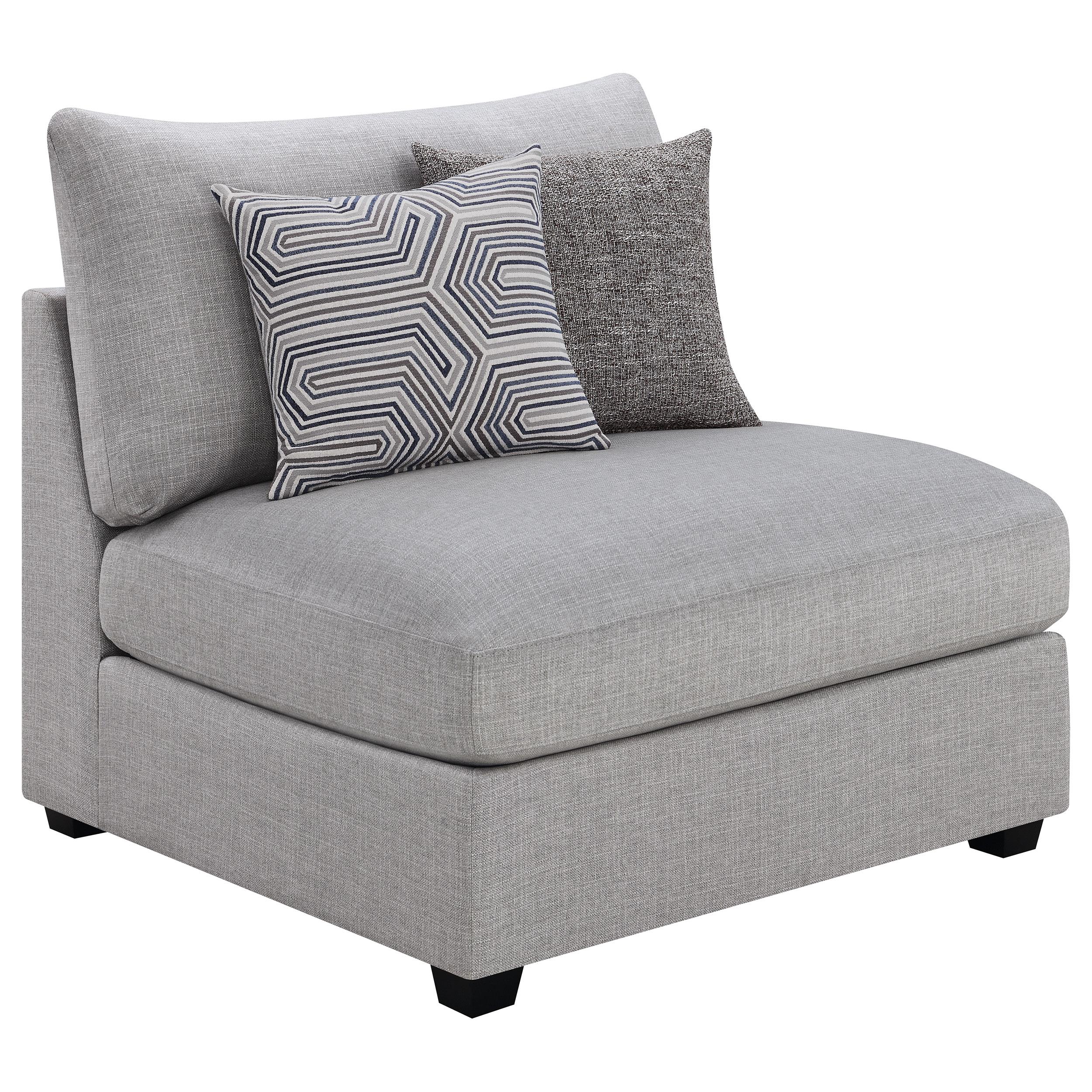 Cambria 6-piece Upholstered Modular Sectional Sofa Grey